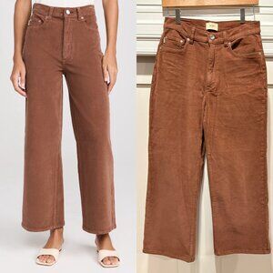 DL1961 Brown Cropped Wide Leg Corduroy Jeans – Size 27